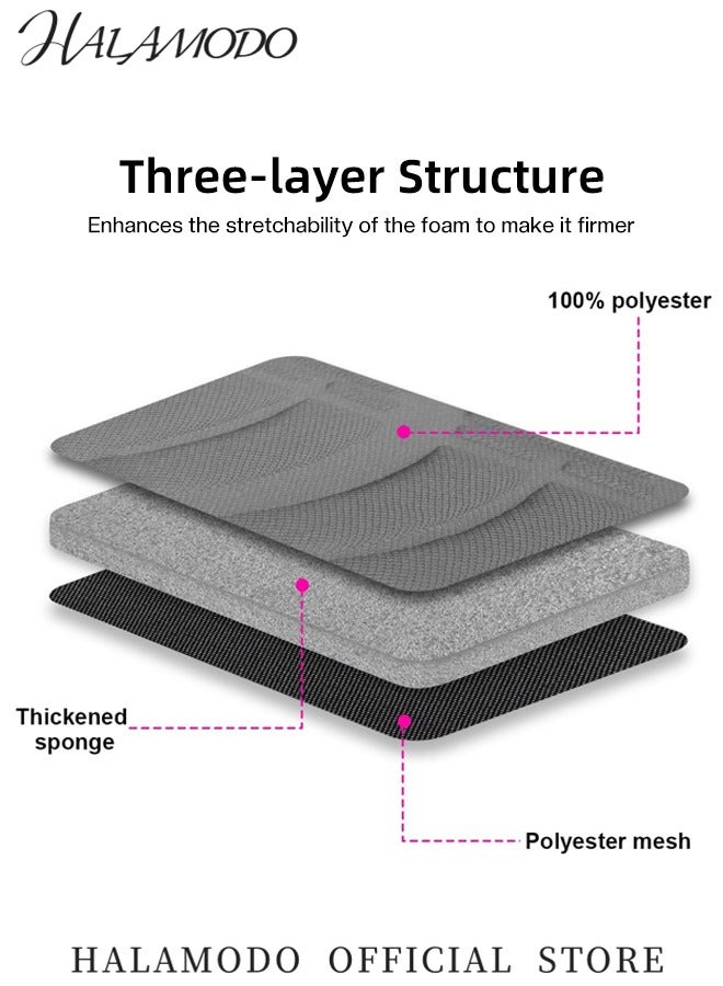 HALAMODO Car Seat Covers Full Set Front Bucket Seat Protectors with Split Bench Car Seat Cover Set Breathable Premium Sporty Seat Cushions for Car SUV - Image 3