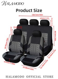 Car Seat Covers Full Set Front Bucket Seat Protectors with Split Bench Car Seat Cover Set Breathable Premium Sporty Seat Cushions for Car SUV - pzsku/ZC1E775D0C2CF8191BDA5Z/45/_/1734155538/4c61ce72-cce4-4cd6-8a5d-972f9dab518c