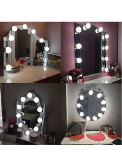 ELTRAZONE LED Vanity Mirror Lights Kit – White, 26.00 x 7.00 x 17.00 cm, Adjustable Brightness for Makeup, Grooming, and Self-Care, Easy Installation for Dressing Tables and Bathroom Mirrors  - Image 2