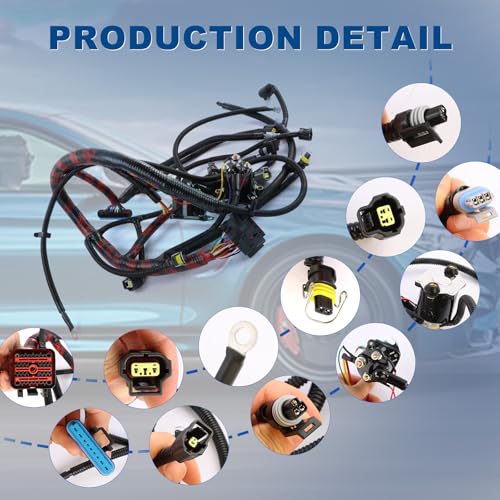 INGKAN F81Z12B637FA Engine Wiring Harness Fits for 2002 2003 Ford F-250 F-350 F-450 F-550 Super Duty 7.3L V8 Diesel Replace OE F81Z-12B637-FA SS402200HR - Image 4