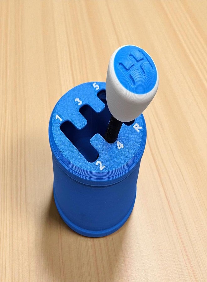 Sentosa Gear Shifter Fidget Toy - Stress Relief Sensory Toy with Realistic Gear Stick Design, Fun Handheld Anxiety Reliever for Focus, Calm & Play (Blue) - Image 1