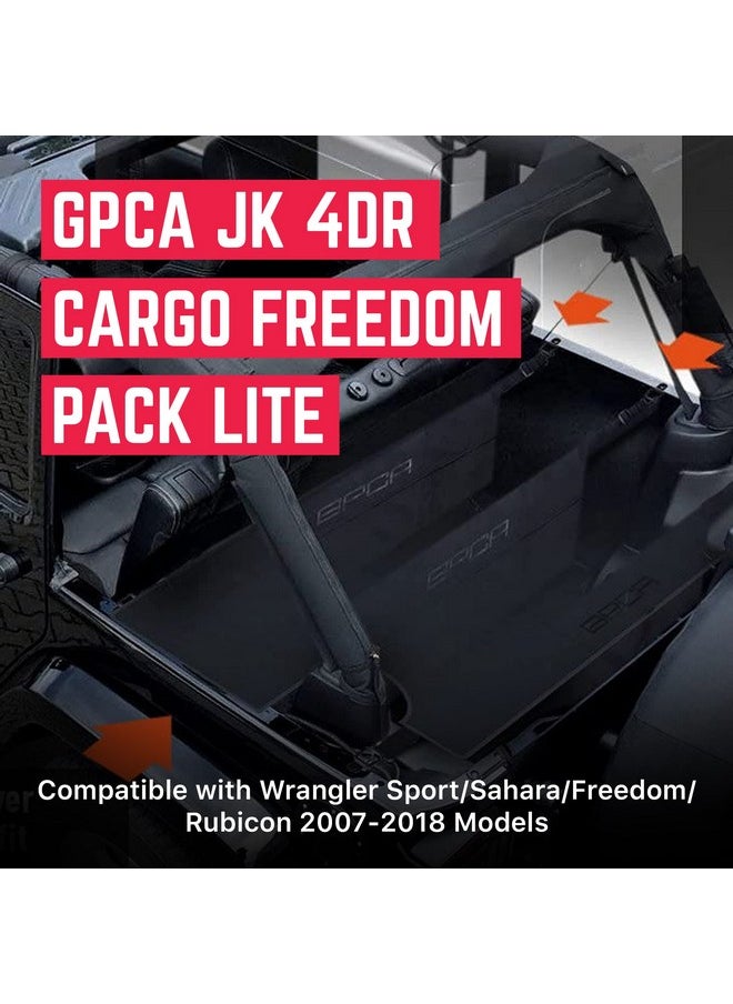 GPCA GPCA - Freedom Pack LITE, with Cargo Cover LITE Plus and Car Organizer, Trunk Cover and Car Trunk Organizer, Accessories for Wrangler JK, 4DR Sport, Sahara, Rubicon, and Freedom Unlimited 2007-2018  - Image 2