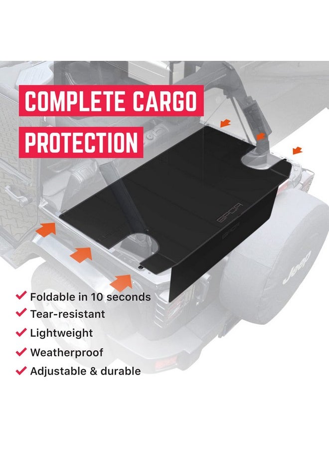 GPCA GPCA - Freedom Pack LITE, with Cargo Cover LITE Plus and Car Organizer, Trunk Cover and Car Trunk Organizer, Accessories for Wrangler JK, 4DR Sport, Sahara, Rubicon, and Freedom Unlimited 2007-2018  - Image 4