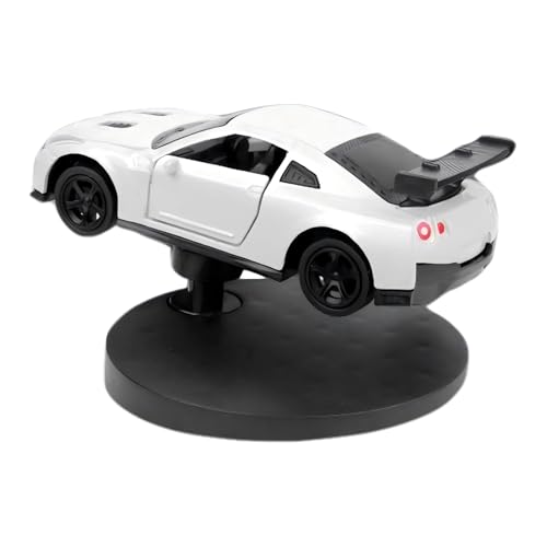 YimiBloss Car Dashboard Decorations – Drift & Turn Mini Car Model Ornament – Dynamic Interactive Automobile Decor for Enthusiasts Vehicle Interior Dashboard Drifting Decorations Accessories Gifts (White) - Image 1
