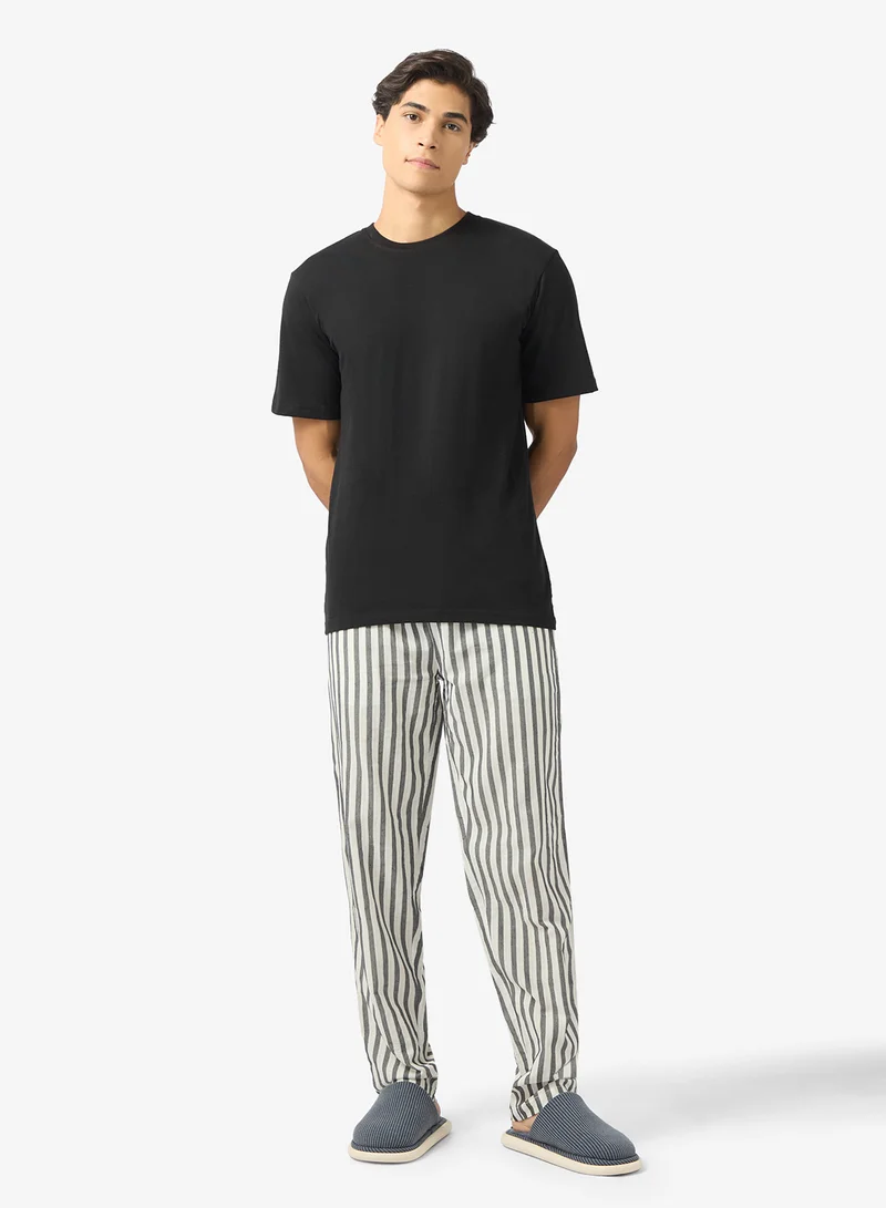 Seventy Five  Nightwear T-Shirt & Pants Set for Men | Best Price UAE