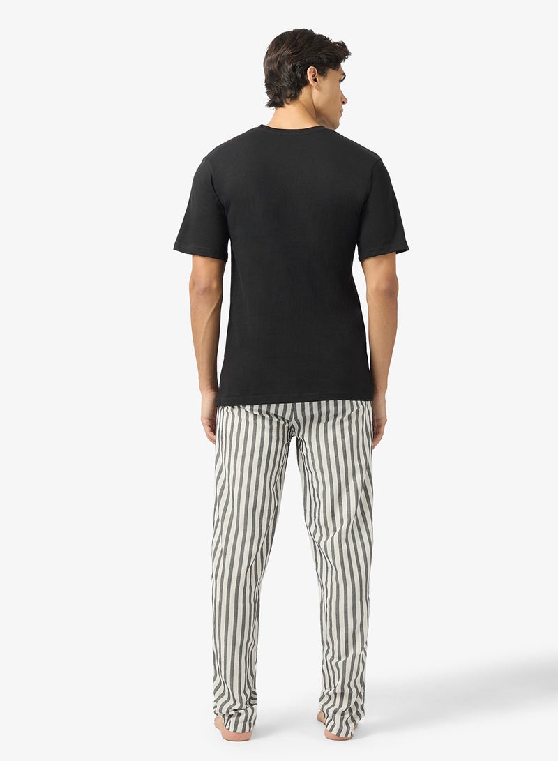 سفنتي فايف طقم بيجامة قميص وبنطلون - Image 2