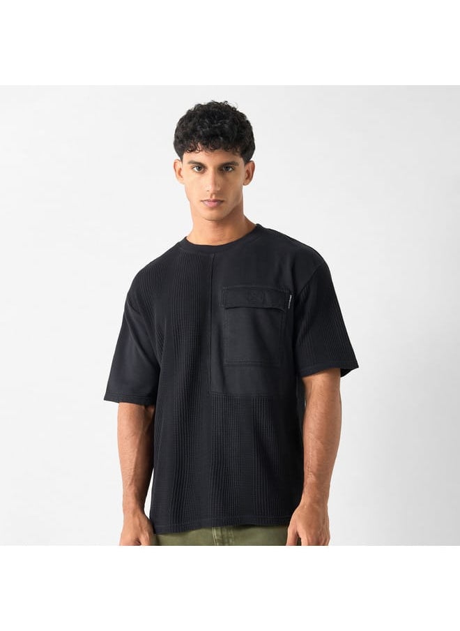 Lee Cooper Lee Cooper Textured Oversized T-shirt with Chest Pocket  - Image 1