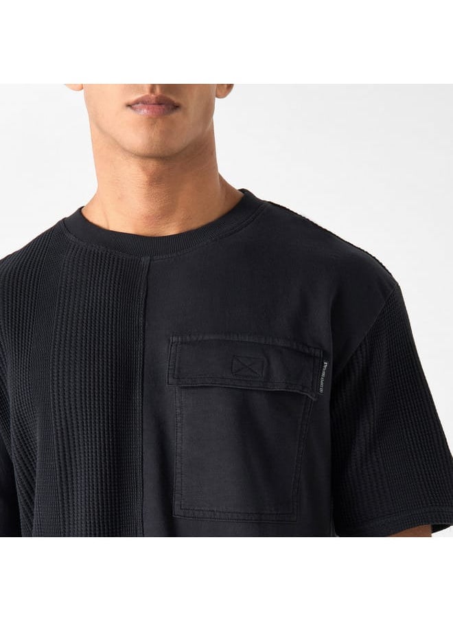 Lee Cooper Lee Cooper Textured Oversized T-shirt with Chest Pocket  - Image 4