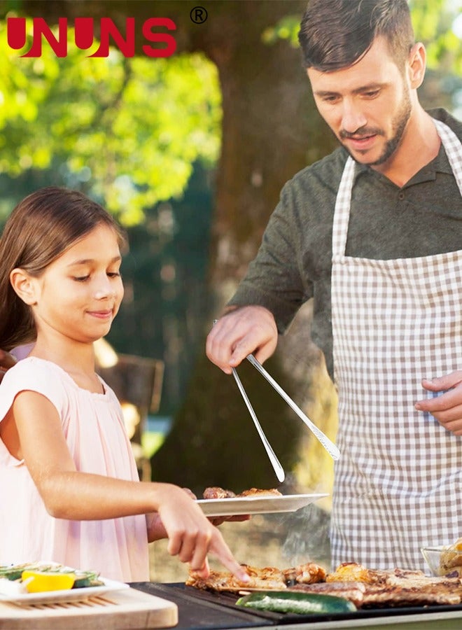 UNUNS 8-Piece Stainless Steel Kitchen Tong,Serving Tongs Kitchen Tongs,Stainless Steel Food Tong,Small Tongs - Image 4