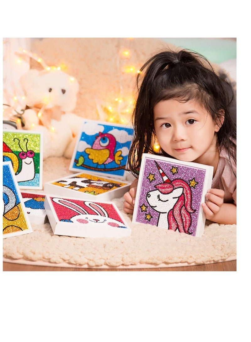 KASTWAVE DIY 5D Diamond Painting Kit, DELFINO Unicorn Crafts Kits Diamond Painting Full Drill Kits Kids Adults Beginner with White Frame Embroidery Mosaic Making for Home Wall Decoration Birthday Gift - Image 2