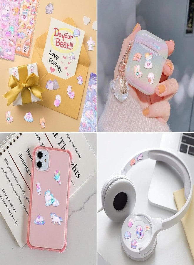 Parshya Kawaii 3D Puffy Stickers for Kids, 3D Stickers for Craft Book & Scrapbook, Self-Adhesive Kawaii Stickers Set, Cute Stickers for Girls and Boys(Random Theme) (Cute Little Animal) - Image 5