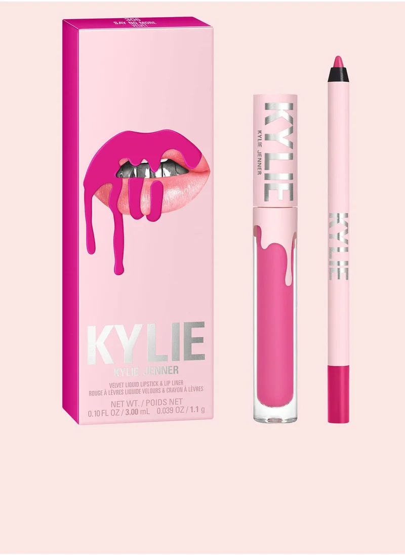 Kylie Cosmetics 2Pc Velvet Lip Kit Regular 306 Say No More