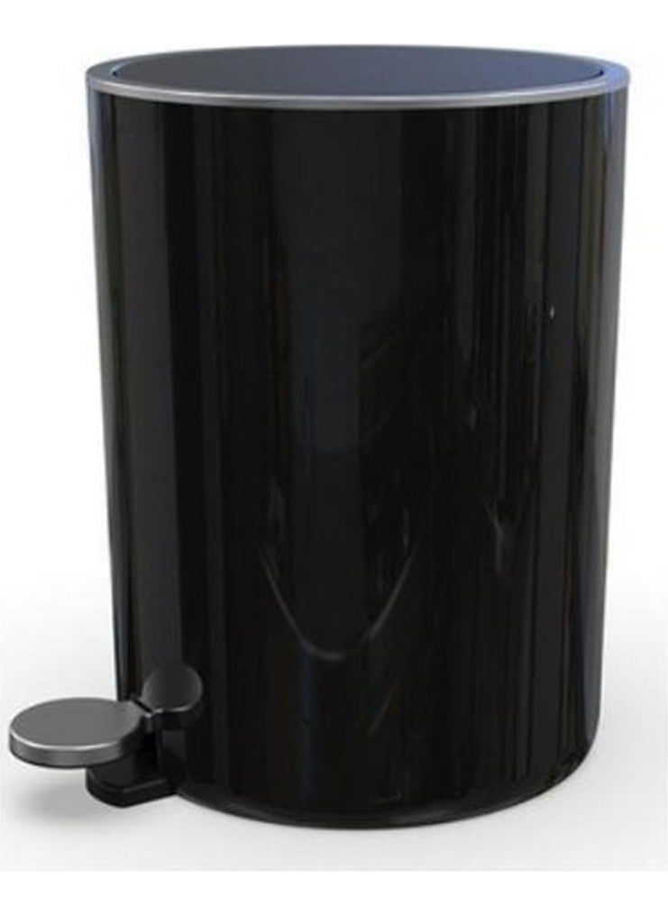 Primanova - Lenox Dustbin with Pedal 5 Liter Black - Image 1