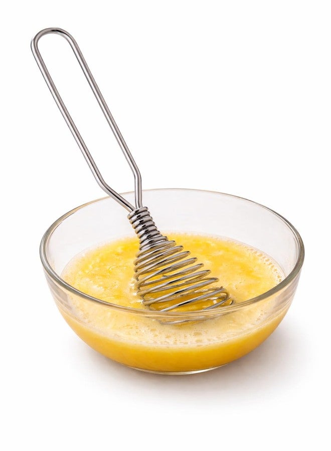 AXENTA Stainless Steel Spring Coil Whisk Wire Whip Cream Egg Beater Gravy Cream Hand Mixer Kitchen Tool Accessories for Mixing, Blending, Beating, Stirring, Cooking - Image 1