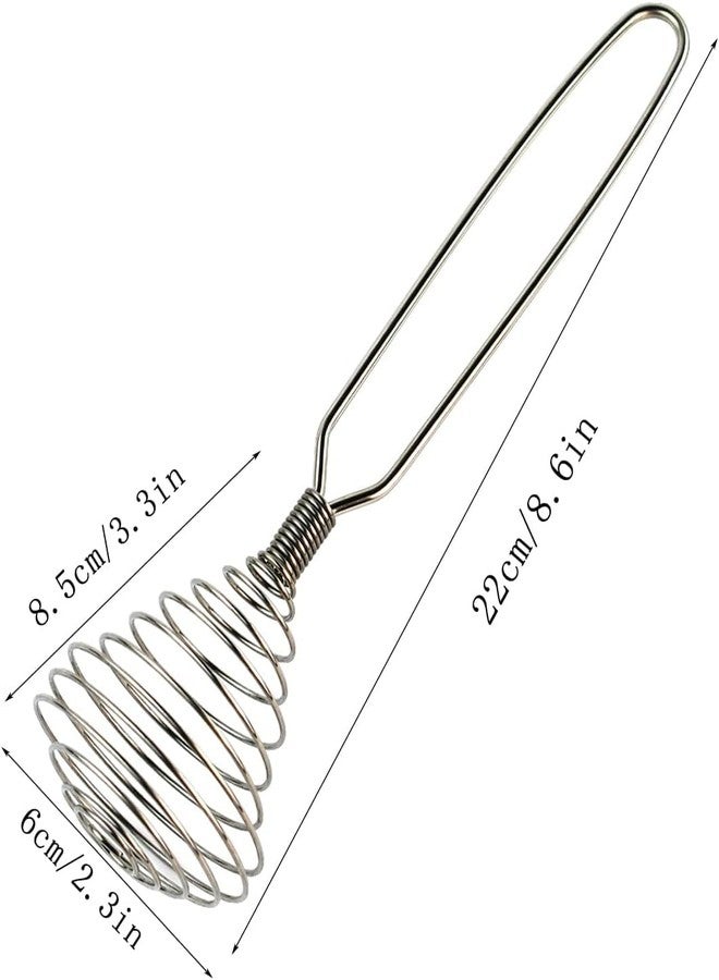 AXENTA Stainless Steel Spring Coil Whisk Wire Whip Cream Egg Beater Gravy Cream Hand Mixer Kitchen Tool Accessories for Mixing, Blending, Beating, Stirring, Cooking - Image 2