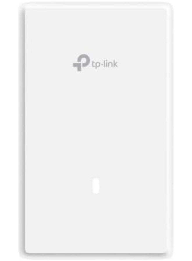TP-Link Omada EAP725-Wall Wi-Fi 7 Dual-Band Wall-Plate Access Point, 2.4GHz 688Mbps + 5GHz 2882Mbps, 2.5GbE PoE Input & Pass-Through, 2× Gigabit LAN Ports, WPA3, Omada SDN Managed, Captive Portal, Beamforming, Band Steering, AC/Wall Mount for Hotels, Offices, Apartments white - Image 2