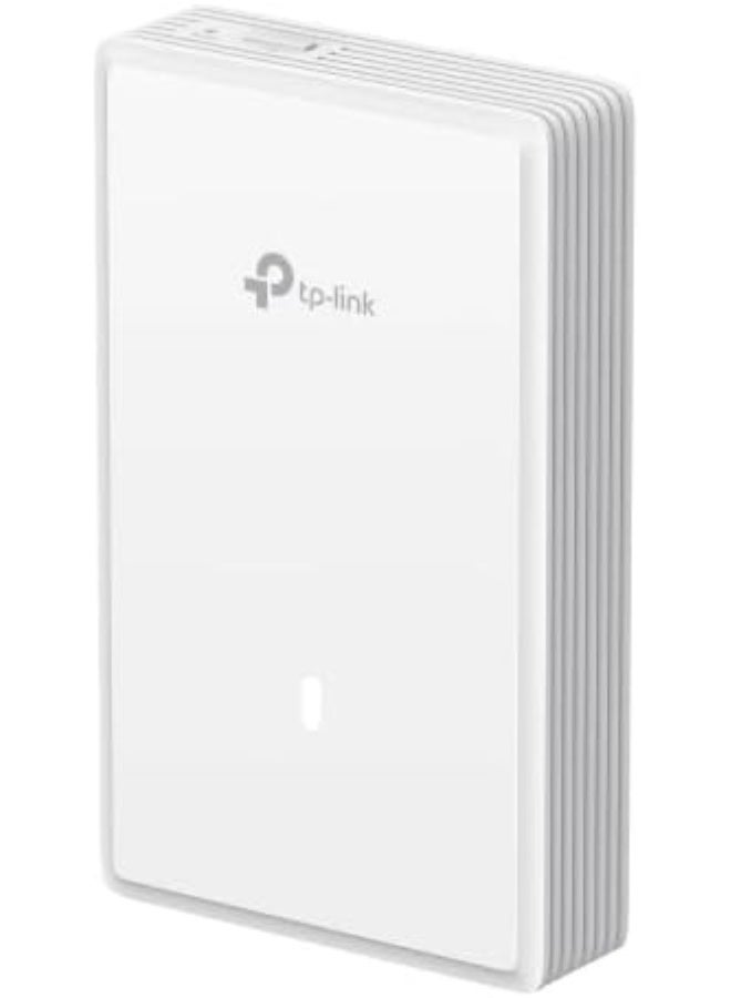 TP-Link Omada EAP725-Wall Wi-Fi 7 Dual-Band Wall-Plate Access Point, 2.4GHz 688Mbps + 5GHz 2882Mbps, 2.5GbE PoE Input & Pass-Through, 2× Gigabit LAN Ports, WPA3, Omada SDN Managed, Captive Portal, Beamforming, Band Steering, AC/Wall Mount for Hotels, Offices, Apartments white - Image 1