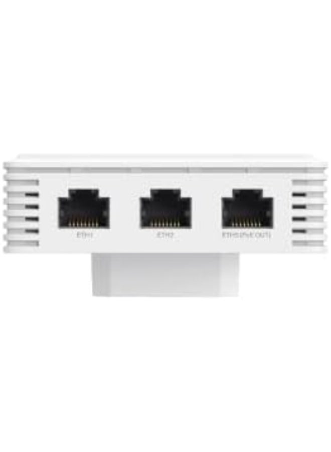 TP-Link Omada EAP725-Wall Wi-Fi 7 Dual-Band Wall-Plate Access Point, 2.4GHz 688Mbps + 5GHz 2882Mbps, 2.5GbE PoE Input & Pass-Through, 2× Gigabit LAN Ports, WPA3, Omada SDN Managed, Captive Portal, Beamforming, Band Steering, AC/Wall Mount for Hotels, Offices, Apartments white - Image 5