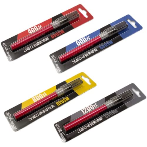 ANSAI Precision File Set for Scale Model Hobbies Tools Plastic Models, File File Pen, 400,600,800,1200 Grit (A Set of 4) (A Set of 4) - Image 1