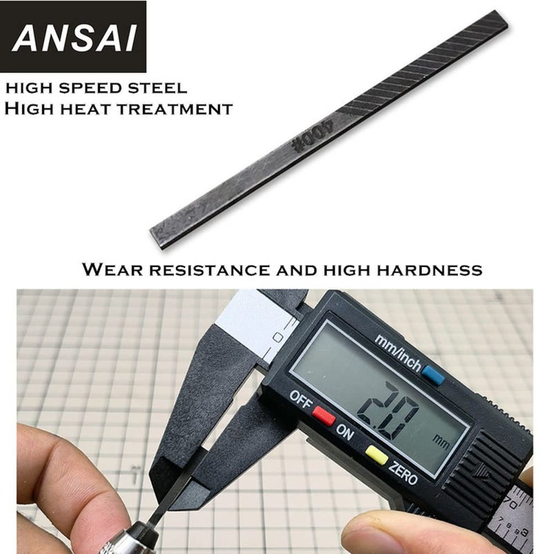 ANSAI Precision File Set for Scale Model Hobbies Tools Plastic Models, File File Pen, 400,600,800,1200 Grit (A Set of 4) (A Set of 4) - Image 5