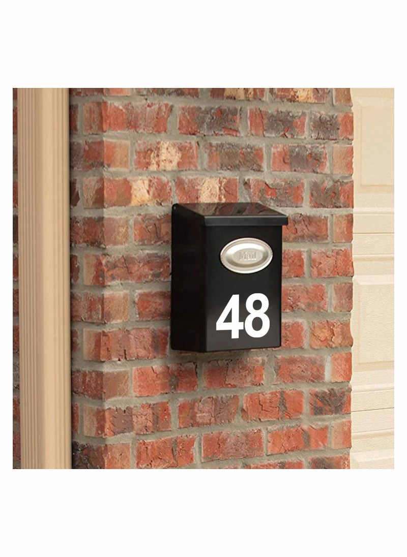 SYOSI - Reflective Mailbox Numbers for Outside 50PCs Waterproof Stickers 3'' and 4'' Self Adhesive 0 to 9 Vinyl Number Signs Window Door Cars Trucks Home Business Address - Image 1