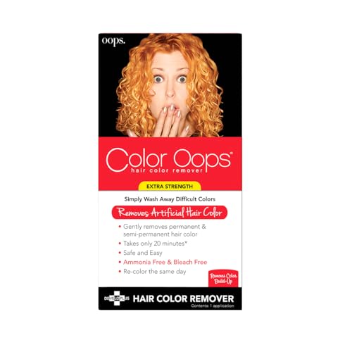Color Oops Extra Strength Hair Color Remover 1 Application Hair Dye Remover Processes in 20 Minutes Safely Removes Permanent SemiPermanent Dye Ammonia Bleach Free - Image 2