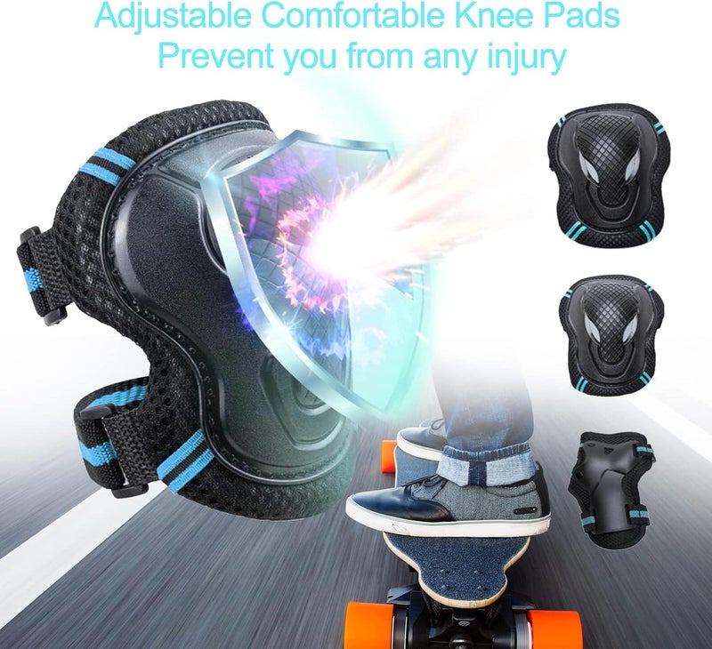 Protective Gear Set - Knee Pads, Elbow Pads, and Wrist Guards for Kids, Youth, and Adults - Ideal for Cycling, Skating, and Outdoor Sports - Image 4