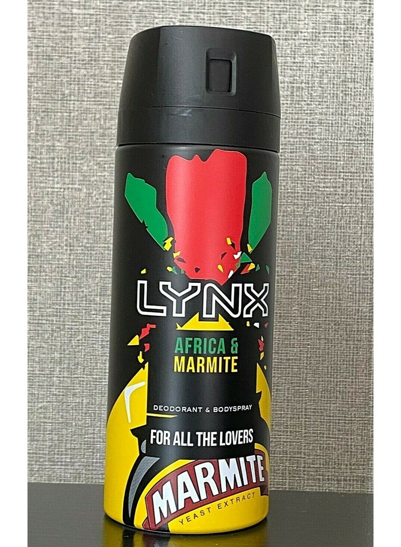 lynx بخاخ مزيل العرق لينكس أفريقيا ومارميت 150 مل - Image 1