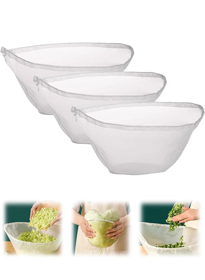 Lemon Soy Milk Bag Cheesecloth Bags, Cheese Cloth Bag for Straining,Reusable Straining Bags for Cooking Baking Juicing (3 sizes) - Image 1