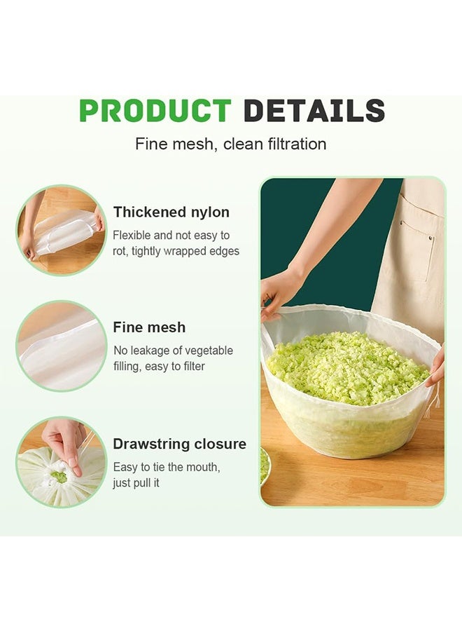 Lemon Soy Milk Bag Cheesecloth Bags, Cheese Cloth Bag for Straining,Reusable Straining Bags for Cooking Baking Juicing (3 sizes) - Image 2