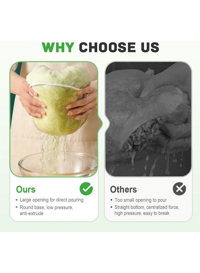 Lemon Soy Milk Bag Cheesecloth Bags, Cheese Cloth Bag for Straining,Reusable Straining Bags for Cooking Baking Juicing (3 sizes) - Image 3