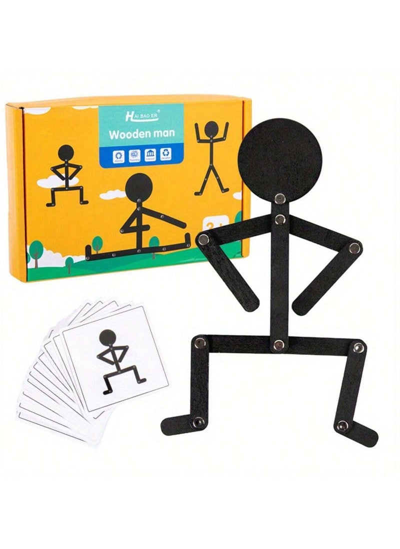 RedMapleTEK 24 Pieces Creative Puzzle Game: Wooden Toys For Kids Who Love Sports To Improve Hand-Eye Coordination And Concentration. New Year Gifts And Valentine's Day Gifts  - Image 1
