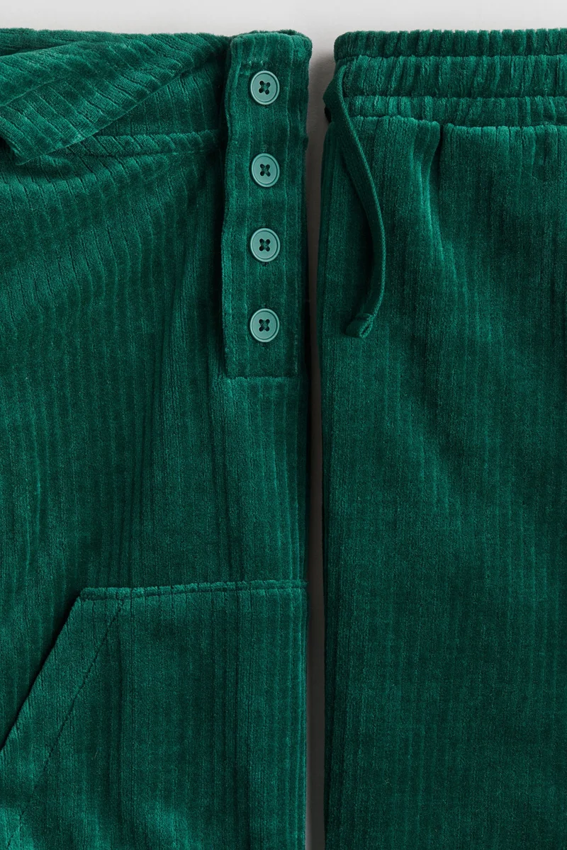 H&M 2-piece ribbed velour set