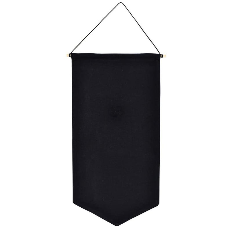 YeeMan Wall Hanging Brooch Jewelry Storage Case Canvas Display Stand Enamel Pin Display Banner Holder Earrings Necklace Glitter Pin Collection Organizer (Black) - Image 3
