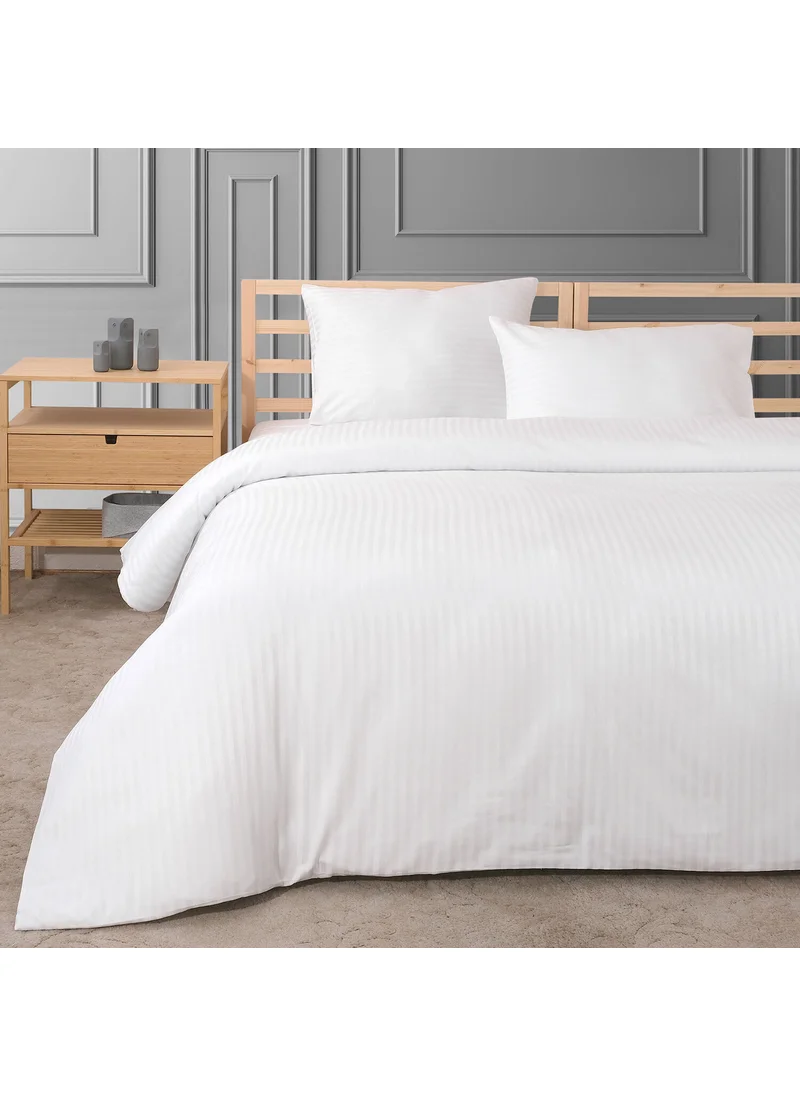 Meyn Collection Satin Double Striped Duvet Cover Set