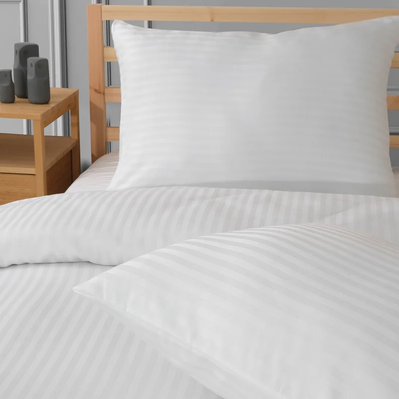 Meyn Collection Satin Double Striped Duvet Cover Set