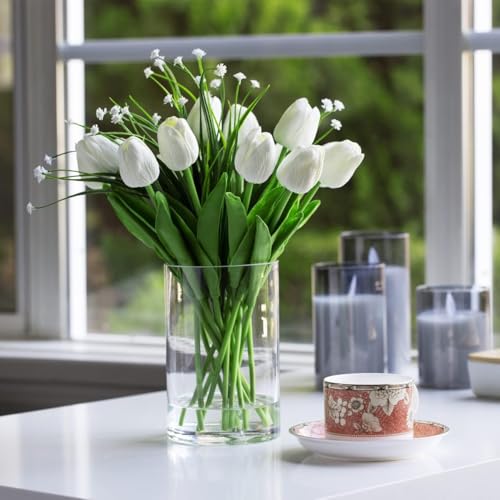 Incrizma Clear Glass Cylinder Vase - Image 2