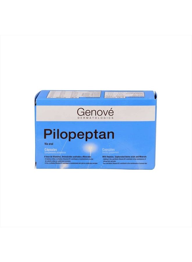 GENOVÉ 3 Pack Genové Pilopeptan 60 Capsules - Oral Treatment to Stop Hair Loss - Hair Regrowth Treatment For Women and Men - Spain - Image 2