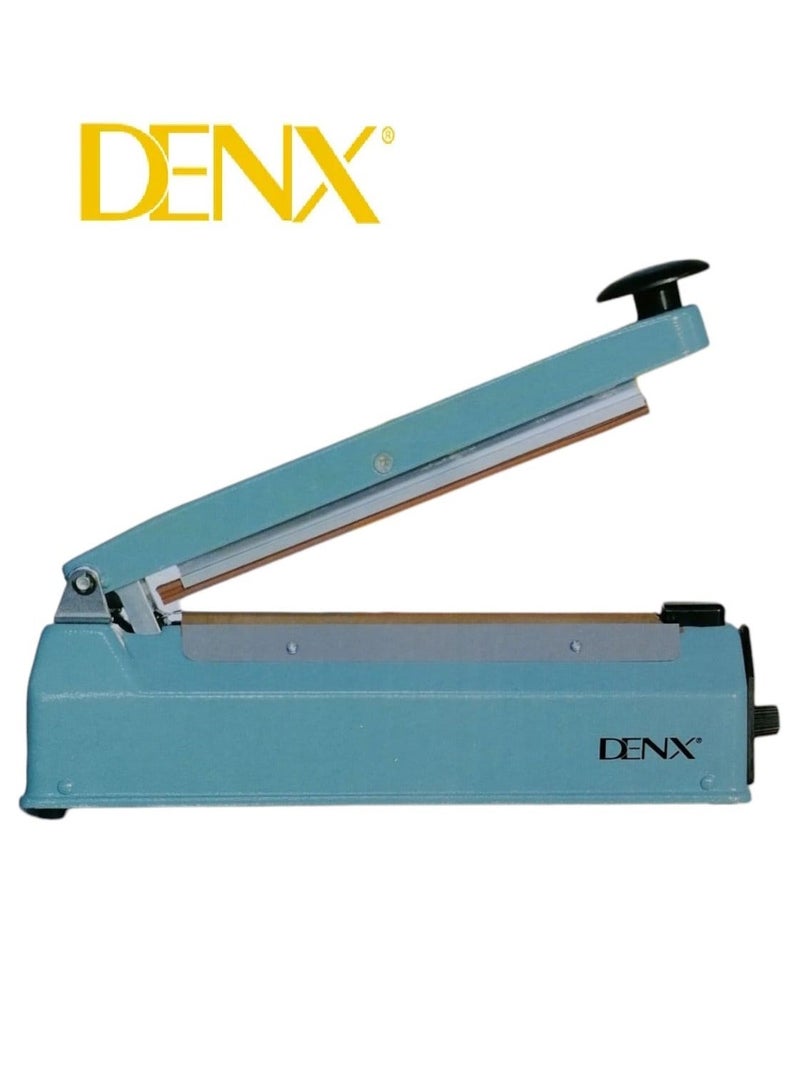 Denx Electric Impulse Sealer Machine with UK Plug - 200mm, 210W - Manual Bags Sealing Machine with 8 Adjustable Temperature Levels for Quick Heating - Ideal for Plastic PP, PE Bags, Pouches, Food Packaging, and Small Business Use - Image 2