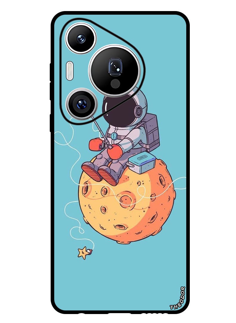 Theodor Protective Case Anti Scratch Shock Proof Bumper Cover For Huawei Pura 70 Pro Plus Astronaut Fishing - Image 1