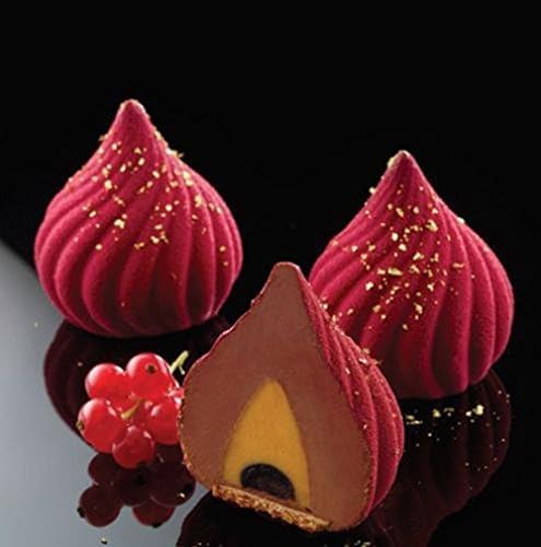 MoldBerry Silicone Chocolate Mould | 6 Cavity Silicone Modak Shape Chocolate Mould | Modak Filling Mould for Brownie, Cake, Cookie, Fondant, Candy, Pudding (Multicolor - PK1) - Image 2