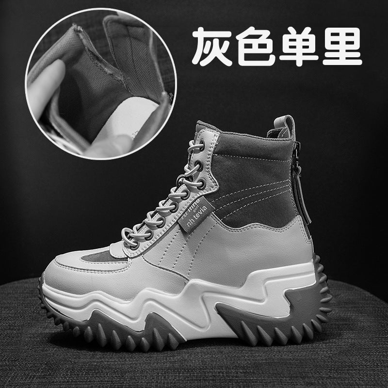 Dad Shoes 2026 Autumn and Winter Korean Version Women''s Massage Thick-Soled Popular Versatile Fleece-Lined Warm Height-Increasing Casual Cotton Shoes - Image 4