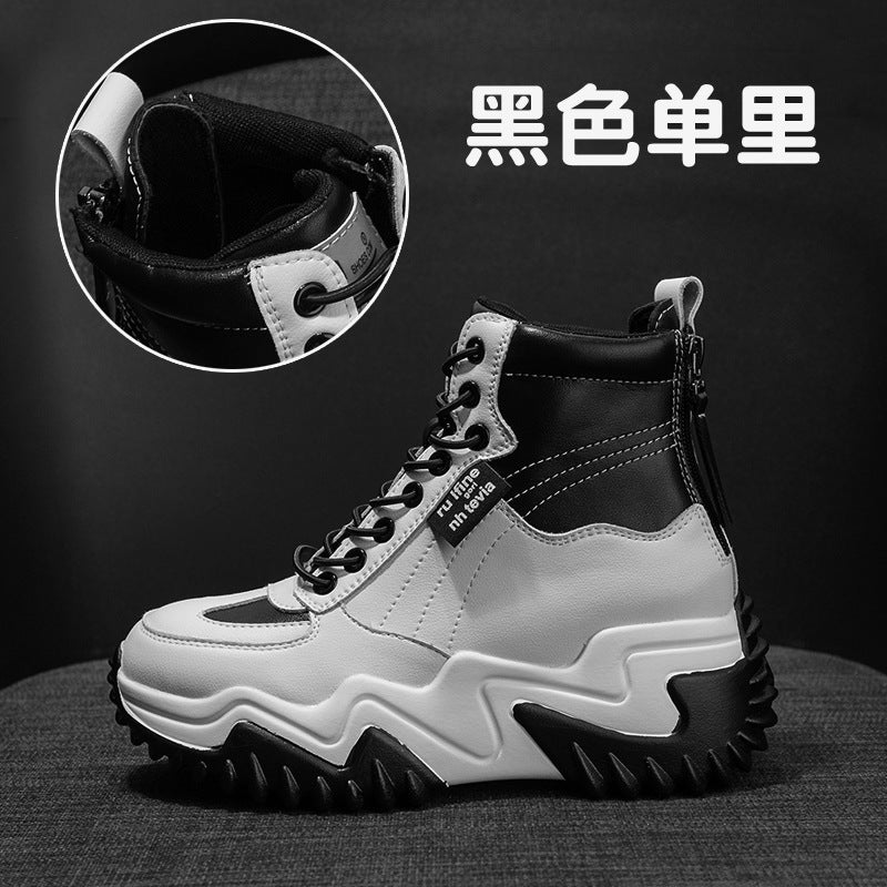 Dad Shoes 2026 Autumn and Winter Korean Version Women''s Massage Thick-Soled Popular Versatile Fleece-Lined Warm Height-Increasing Casual Cotton Shoes - Image 3