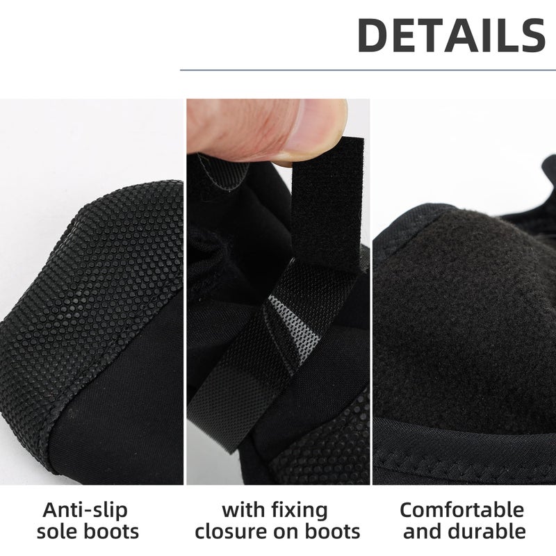 ETIAL Dog Paw Wound Recovery Boot, Breathable Dog Bootie for Injured Paw, Anti-Slip Dog Shoe with Self-Adhesive Strap, Dog Paw Protector for Outdoor Walking & Keep Dogs from Licking Wounds (M) - Image 3