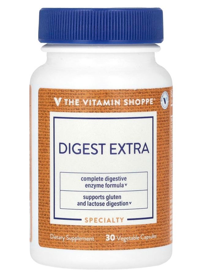The Vitamin Shoppe Digest Extra  30 Vegetable Capsules 