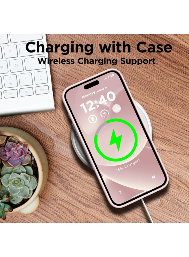 متوافق مع غطاء iPhone 15 Pro، غطاء من السيليكون السائل، غطاء حماية كامل للجسم مقاوم للصدمات، غطاء هاتف نحيف ورقيق مع بطانة ناعمة من الألياف الدقيقة المضادة للخدش، 6.1 بوصة - Image 5