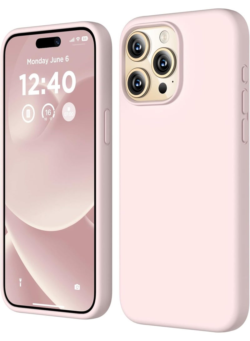 متوافق مع غطاء iPhone 15 Pro، غطاء من السيليكون السائل، غطاء حماية كامل للجسم مقاوم للصدمات، غطاء هاتف نحيف ورقيق مع بطانة ناعمة من الألياف الدقيقة المضادة للخدش، 6.1 بوصة - Image 1