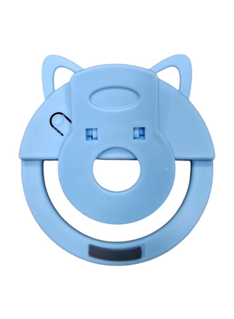 Cat Ultra Bright Selfie Ring Light – Portable Clip-On LED Light for Perfect Selfies, Video Calls & Makeup (Blue)  - Image 2