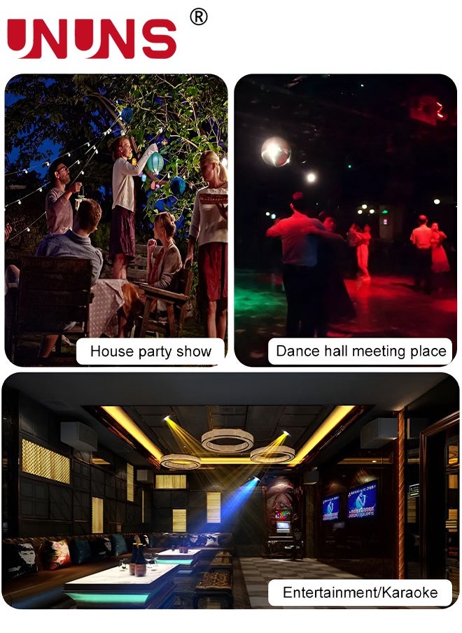 UNUNS - LED Light Bulb,Smart Speaker Folding Deformation Lamp,LED Fan Music Light Bulb,Colour Changing Lamp Eith Built-In Bluetooth Speaker And Remote Control For Home Stage Bar Party - Image 1