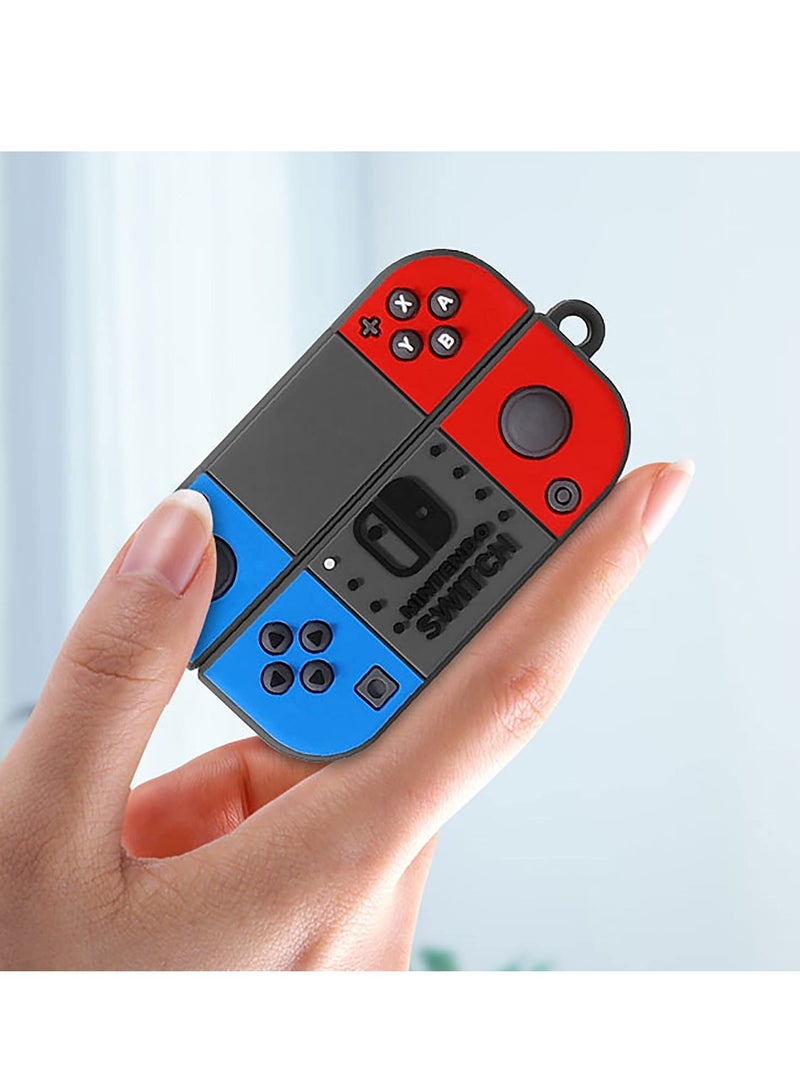 Silicone Case for Sony WF-1000XM4, Cartoon Game Shockproof Full Body Protective Cover with Keychain, Protective Case for WF-1000XM4 Charging Box (Black) - Image 2